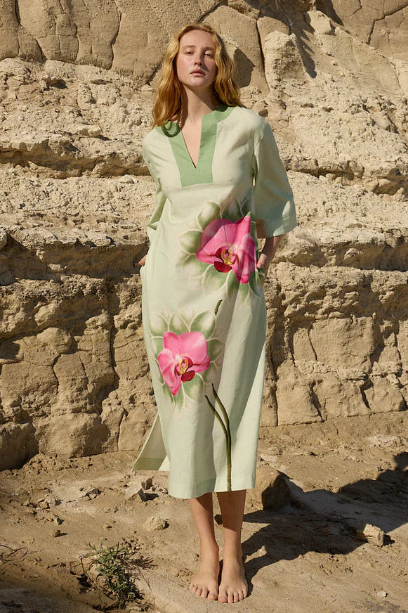 Aston Studio Bridget Dress in Meadow Phalae