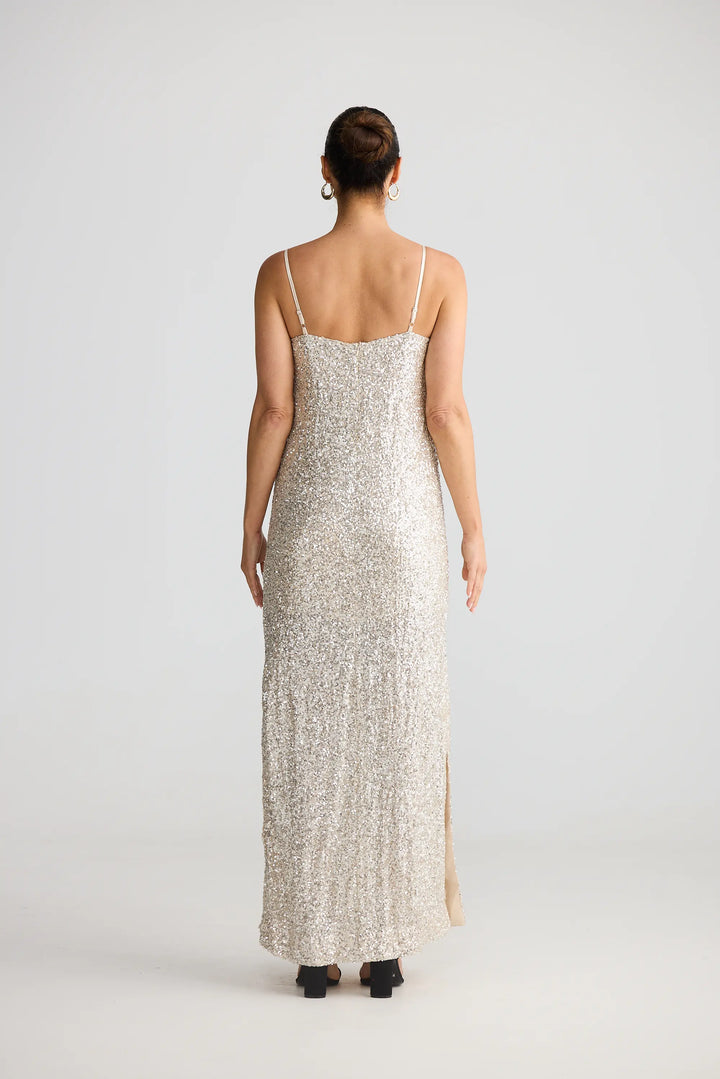 Jazzy Maxi Dress - Champagne