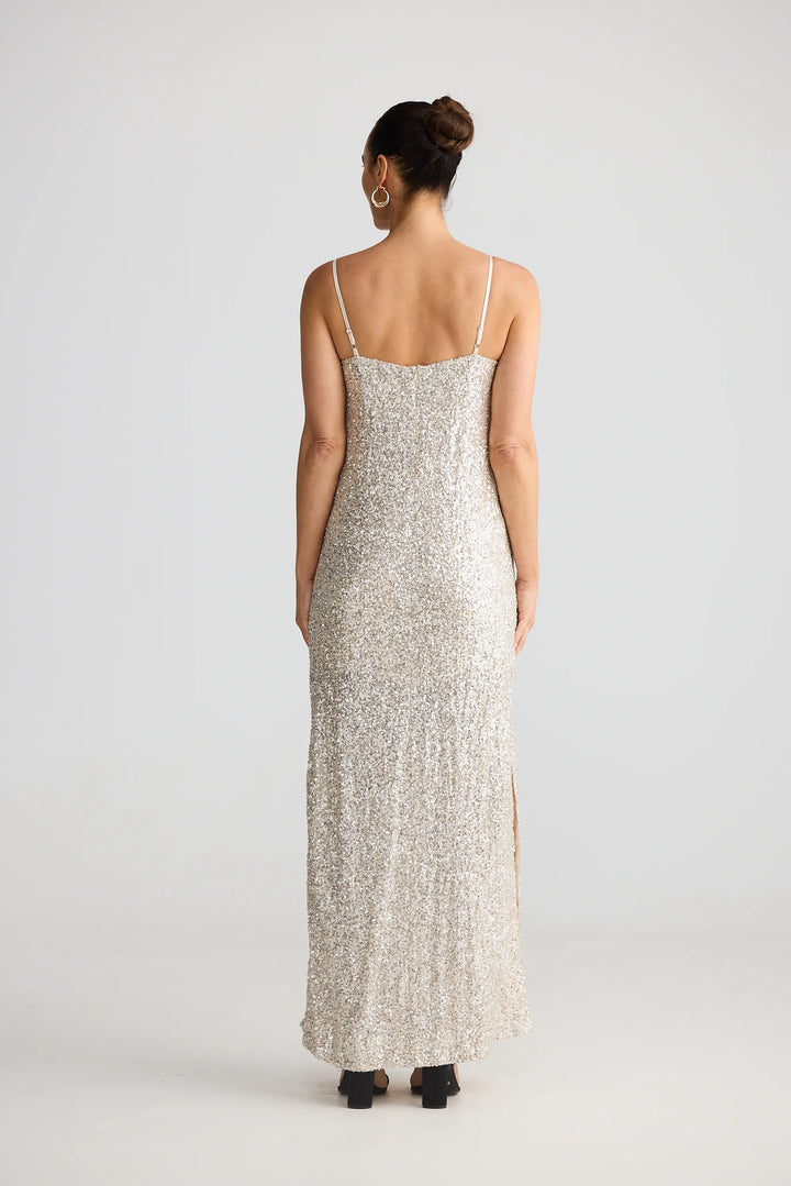 Jazzy Maxi Dress - Champagne