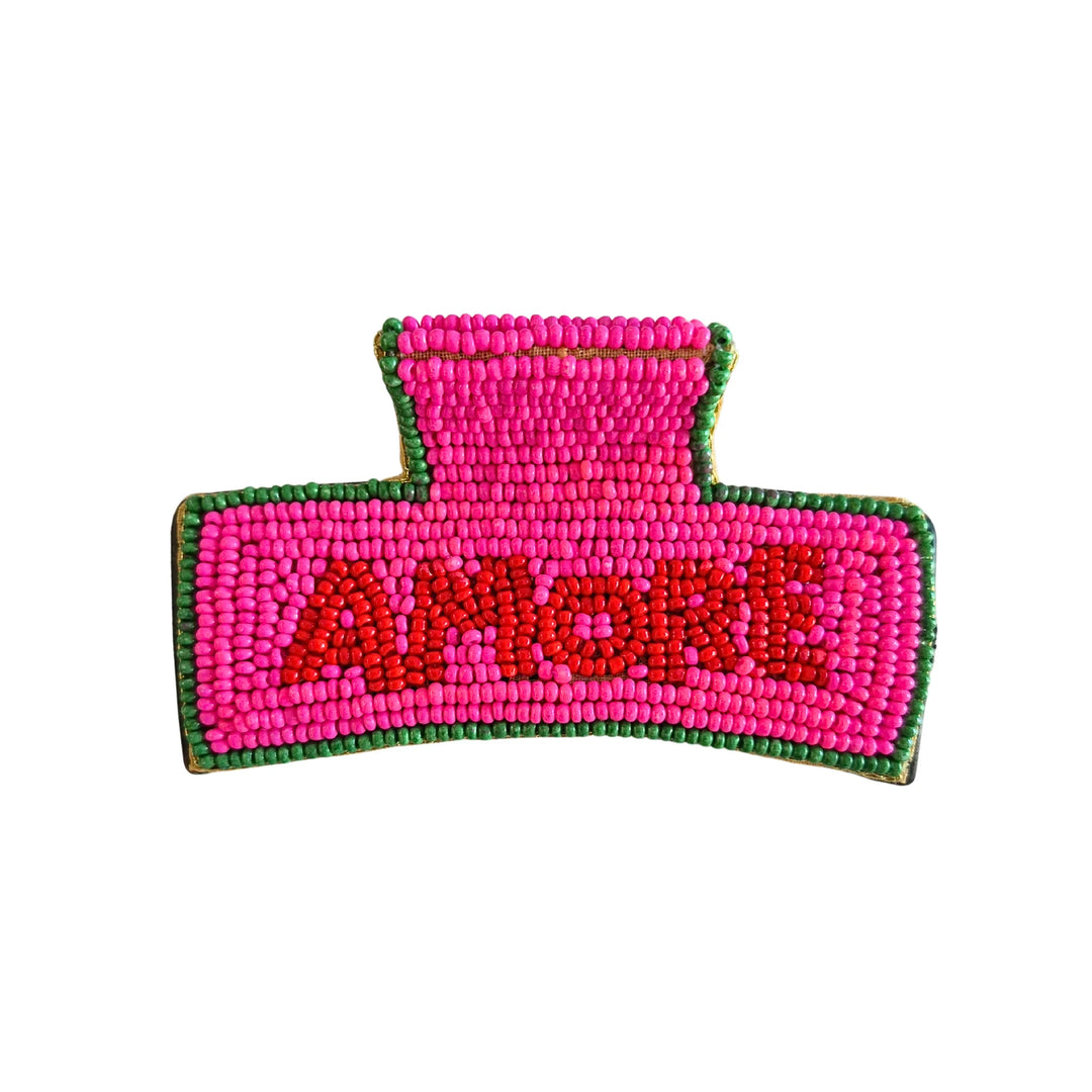 Beaded Hair Clip GR1346 - Amore