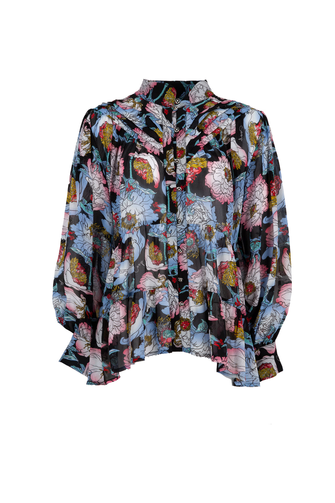Make A V Line Top - Sweet Peony