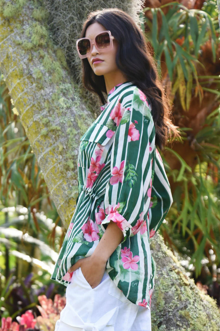 Cinch on Shirt - Hibis-Kiss