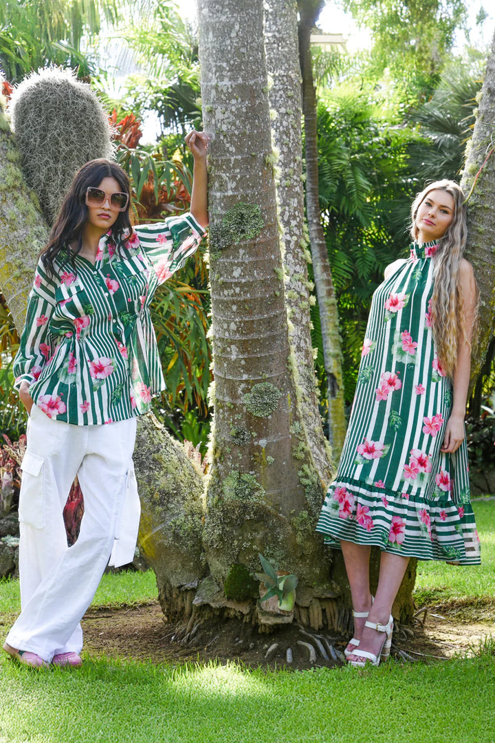 Cinch on Shirt - Hibis-Kiss