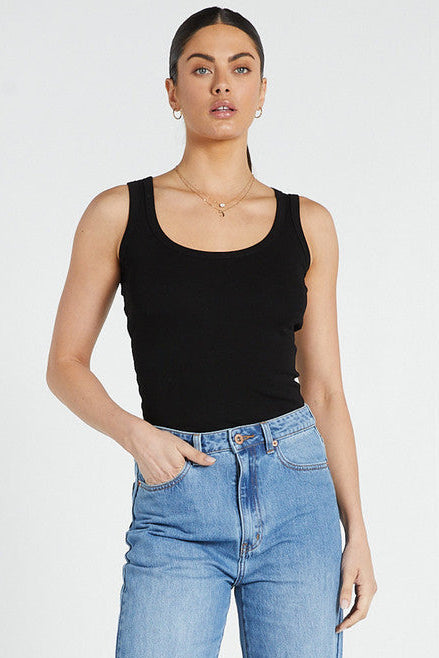 Knit Tank Top - Black – Seasons Emporium