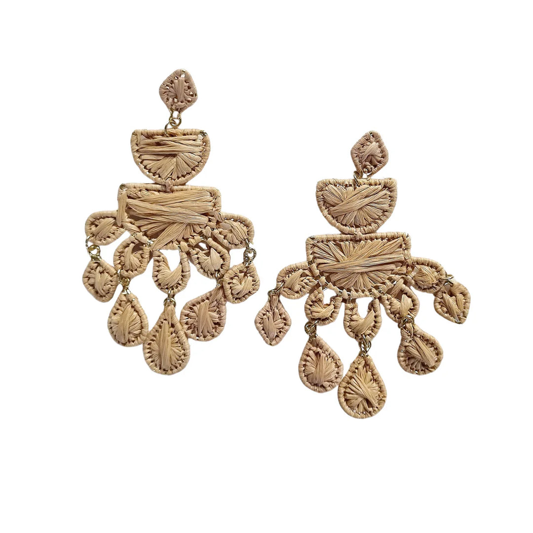 Raffia Earring GR1014NATURAL