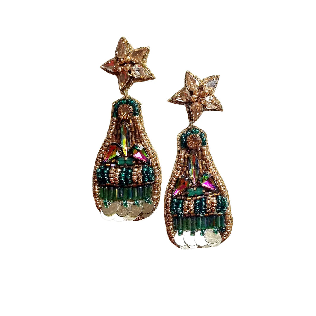 Raffia Earring GR6616GREEN