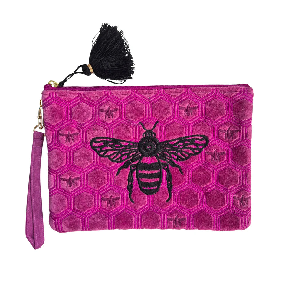 Velvet Pouch - Pink