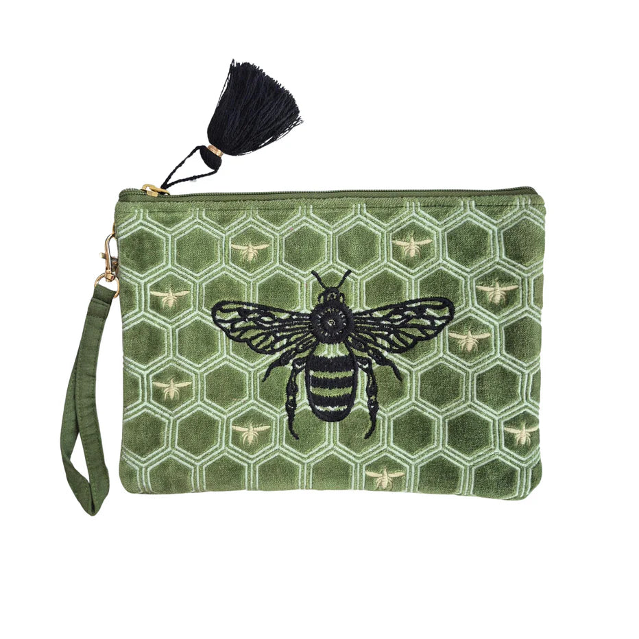 Velvet Pouch - Green