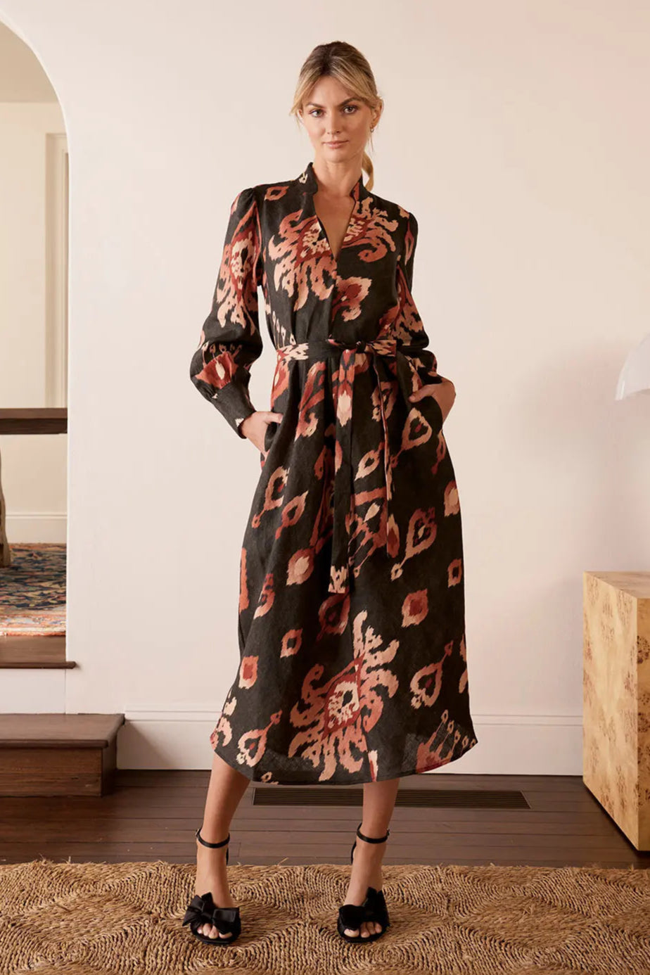 Alisha Ikat Maxi Dress