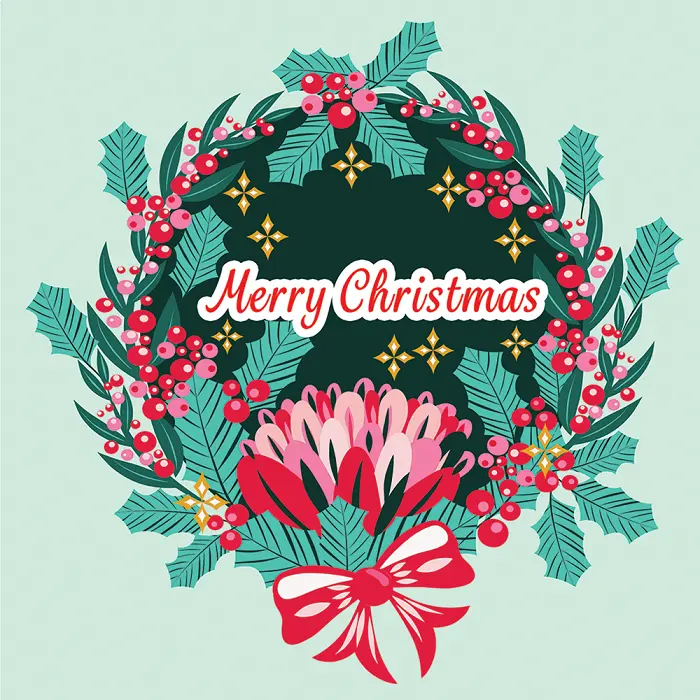 Christmas Waratah Gift Card