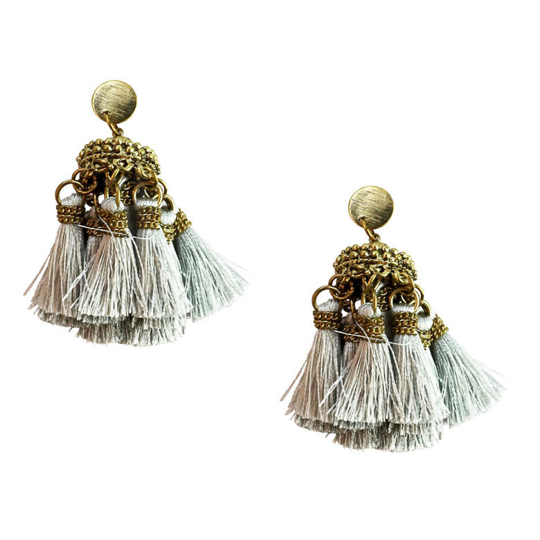 Zoda Allegra Earrings - Grey