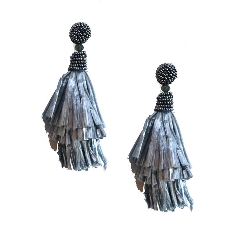 Zoda Palma Earring - Grey