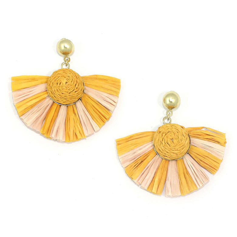 Zoda Angelica Earrings - Mustard