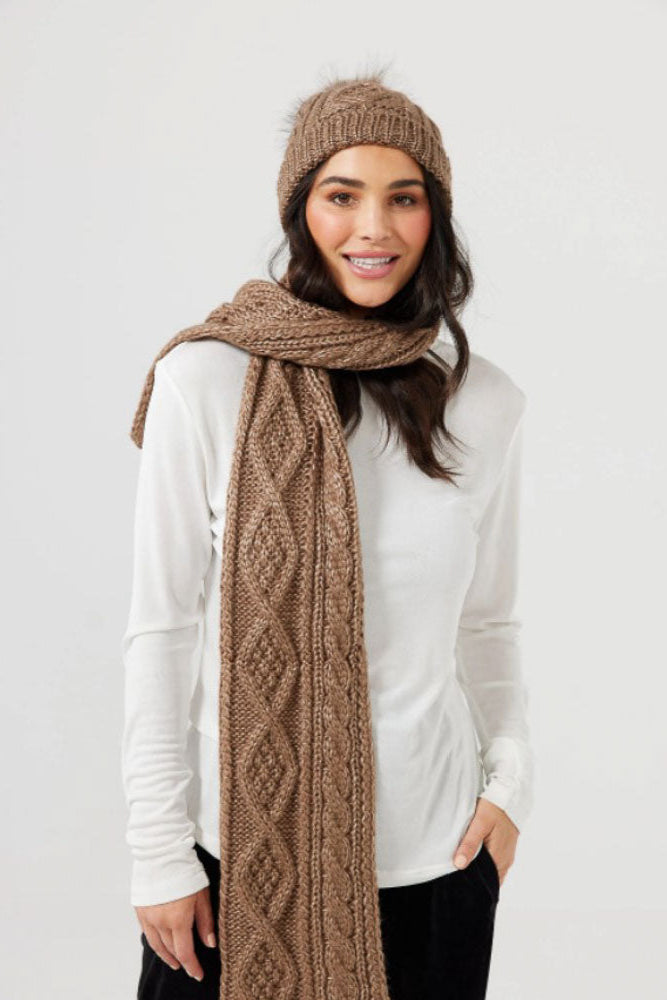 Stormie Scarf - Brown