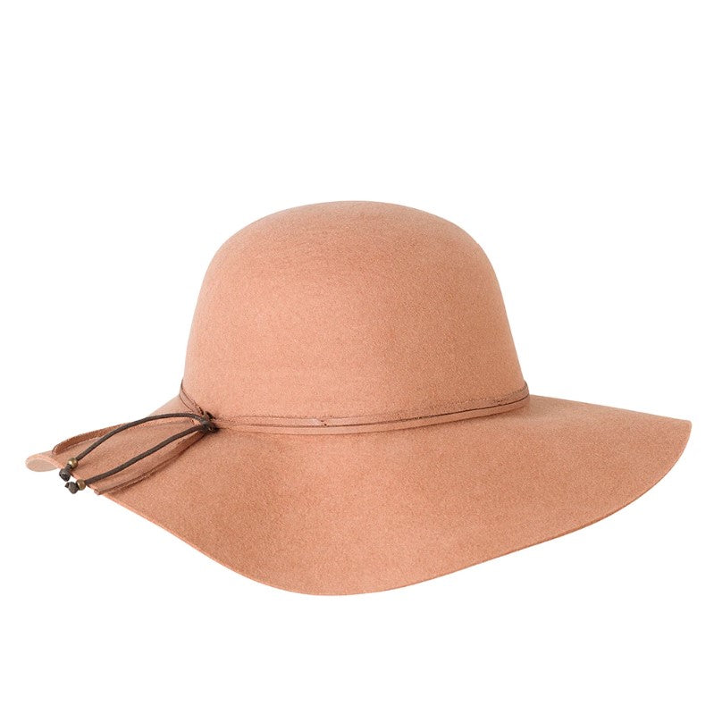 Fiona Round Floppy Hat - Caramel