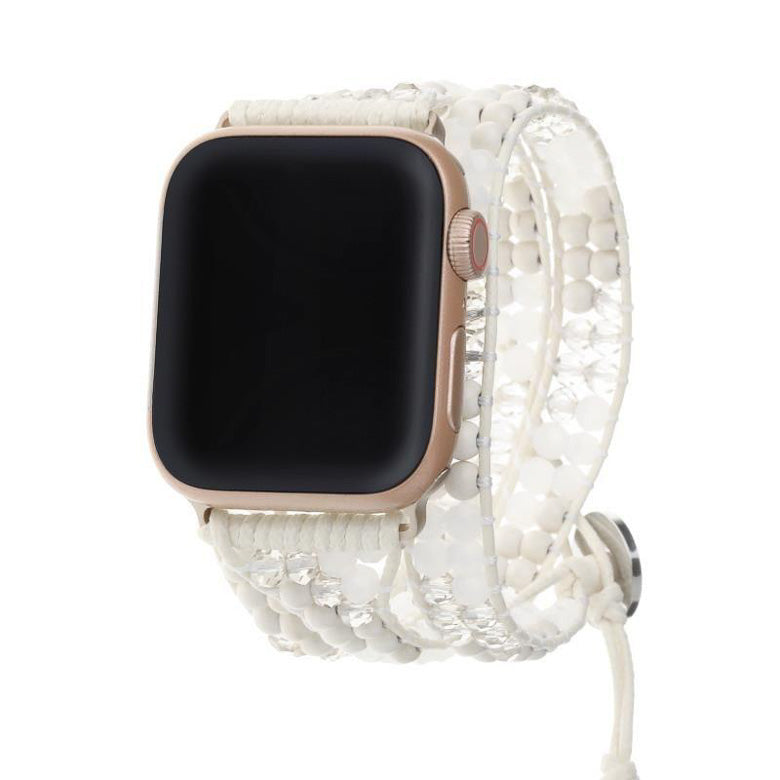 Salty Safari Apple WRAP Watch Band - Snow Stone & Crystals