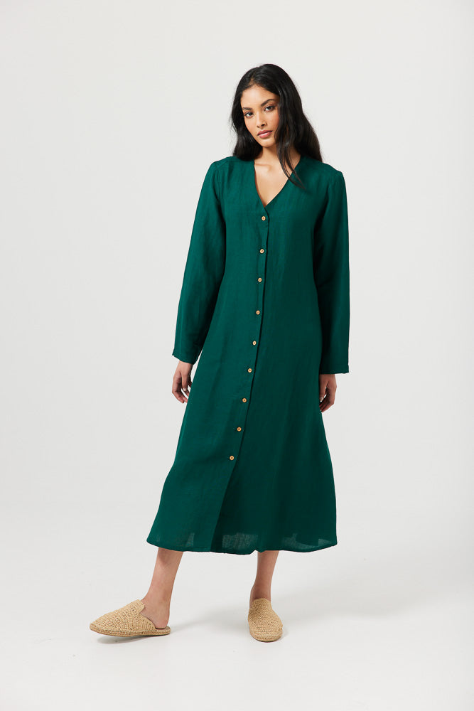 Natalia Dress Emerald