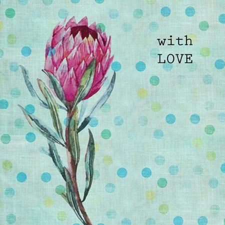 With Love Printed Gift Card