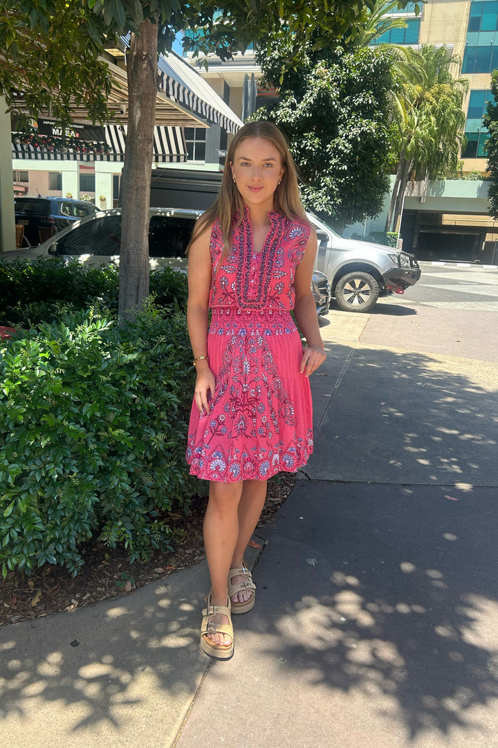 Ruby Midi Dress - Hindi Raspberry