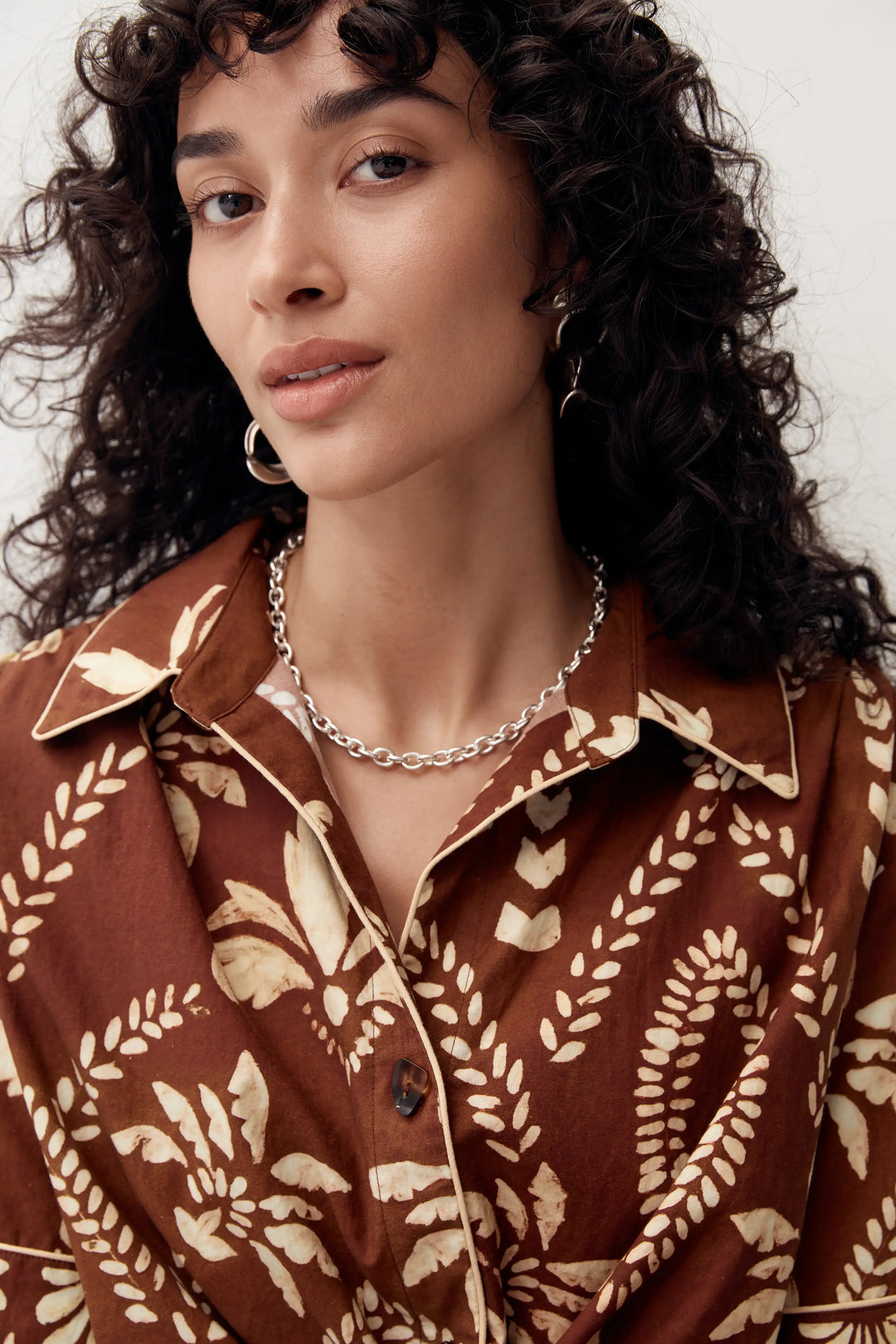 Mos The Label Deia Tie Front Shirt