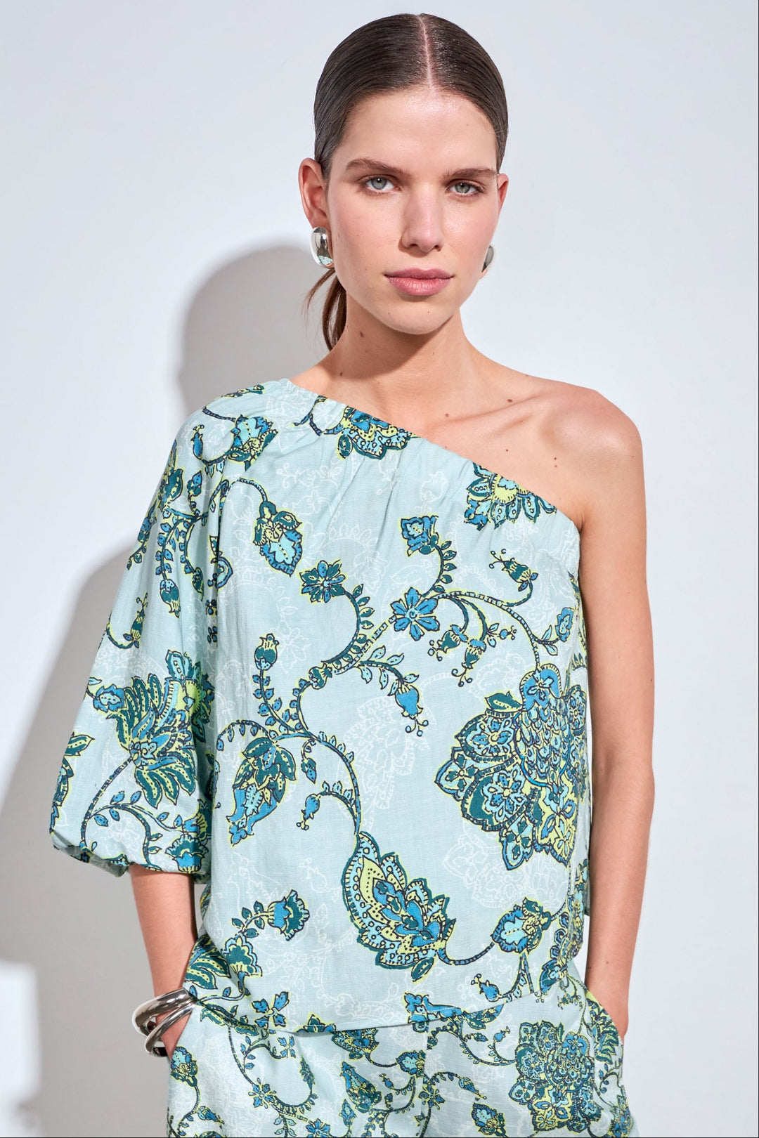 Pearl Top - Fern Paisley