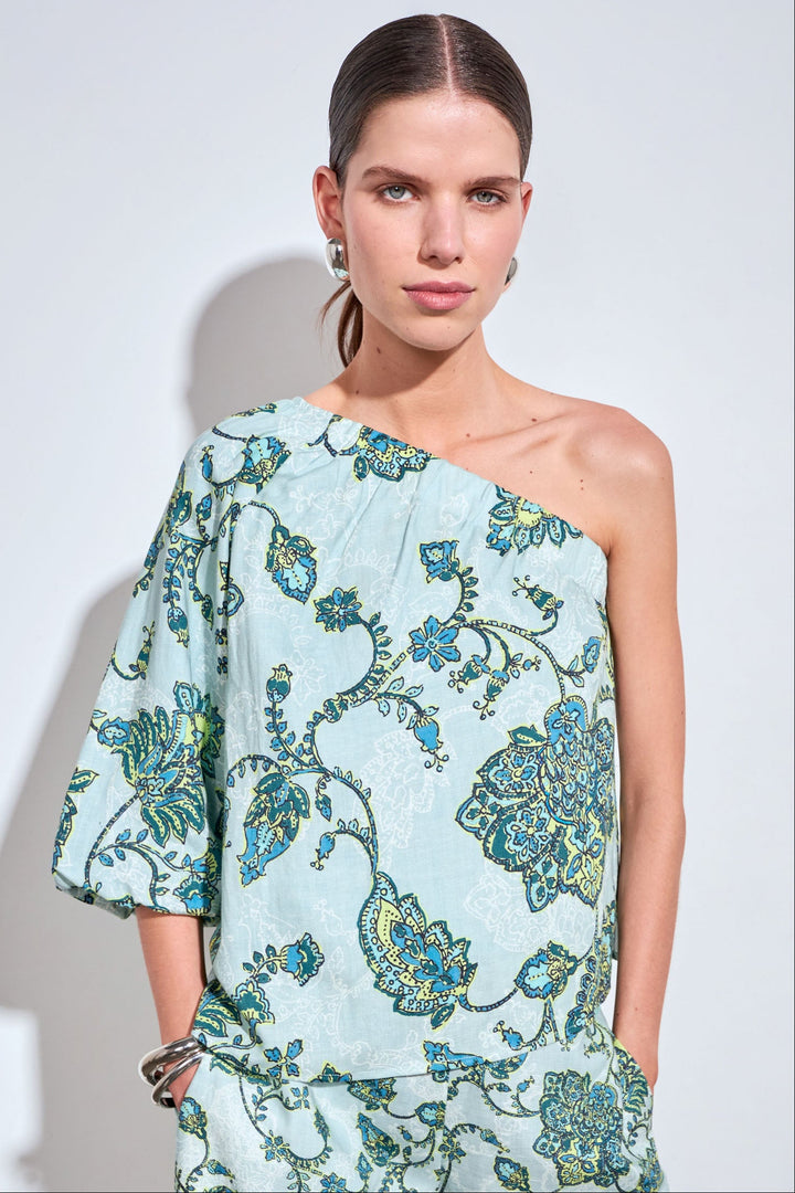 Pearl Top - Fern Paisley