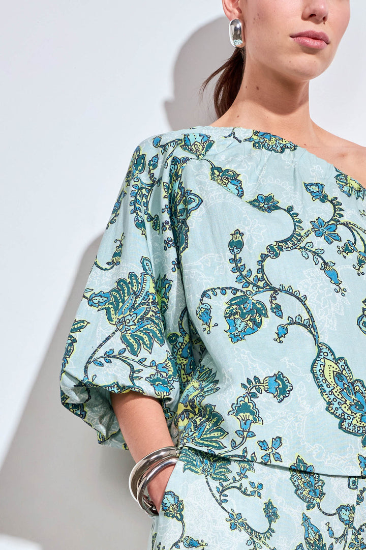 Pearl Top - Fern Paisley