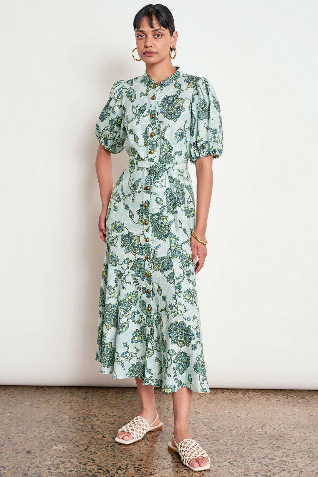 Cascade Dress - Fern Paisley