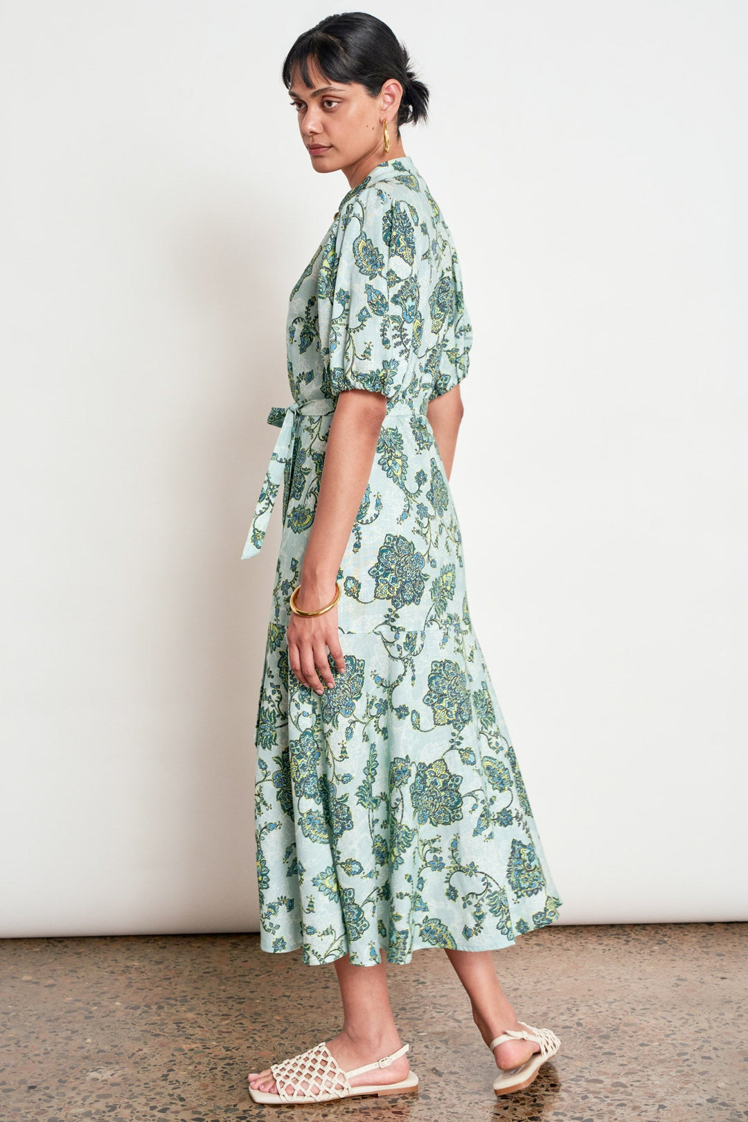 Cascade Dress - Fern Paisley