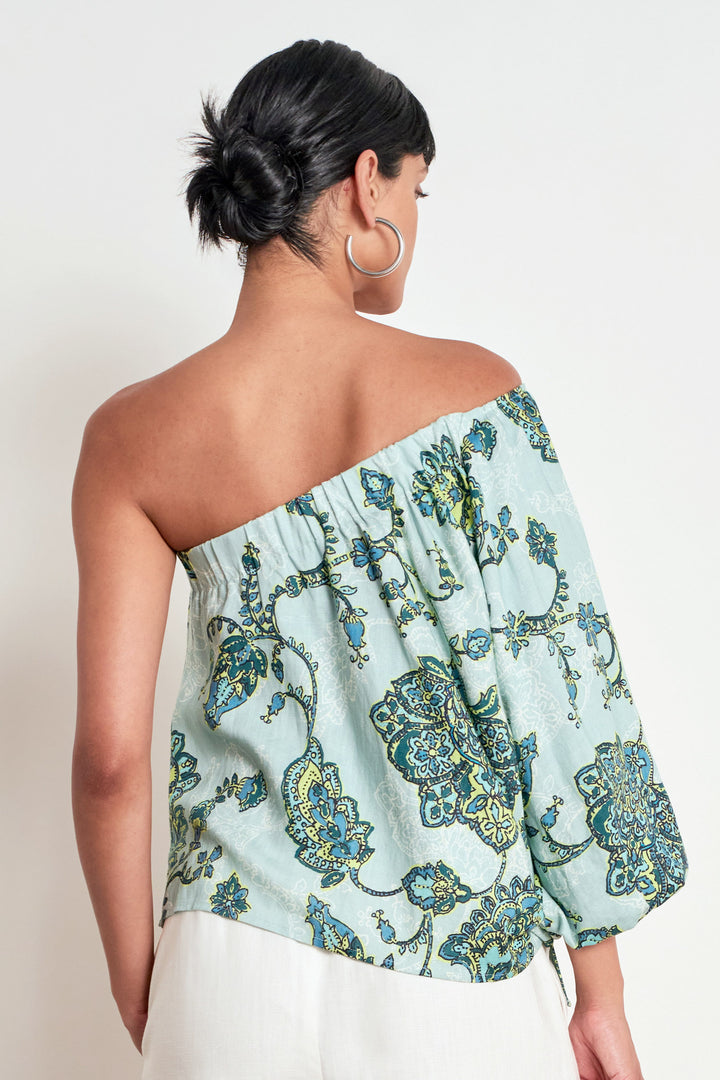 Pearl Top - Fern Paisley