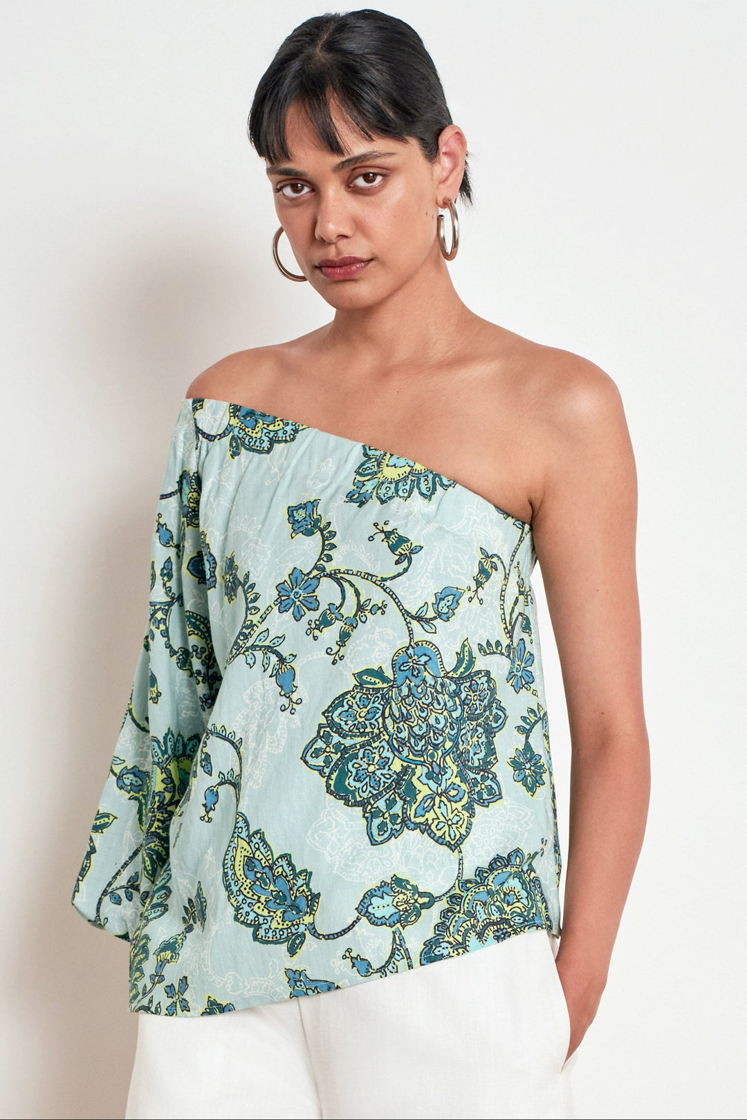 Pearl Top - Fern Paisley
