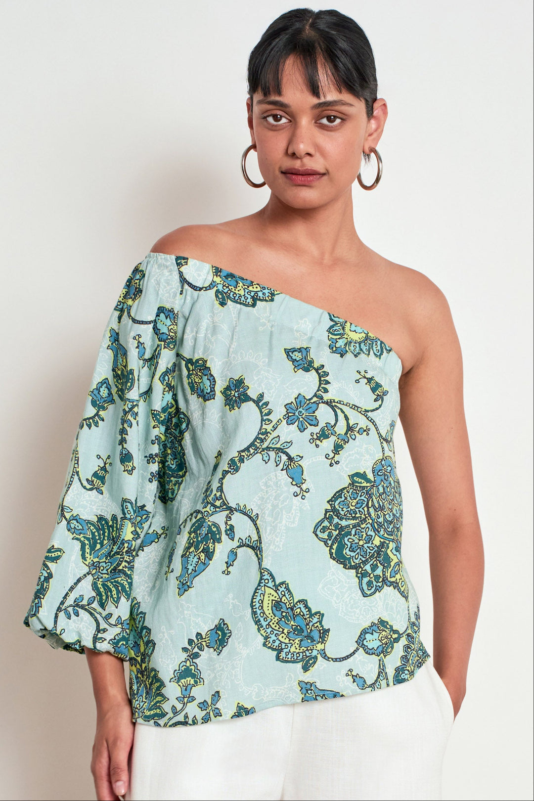 Pearl Top - Fern Paisley