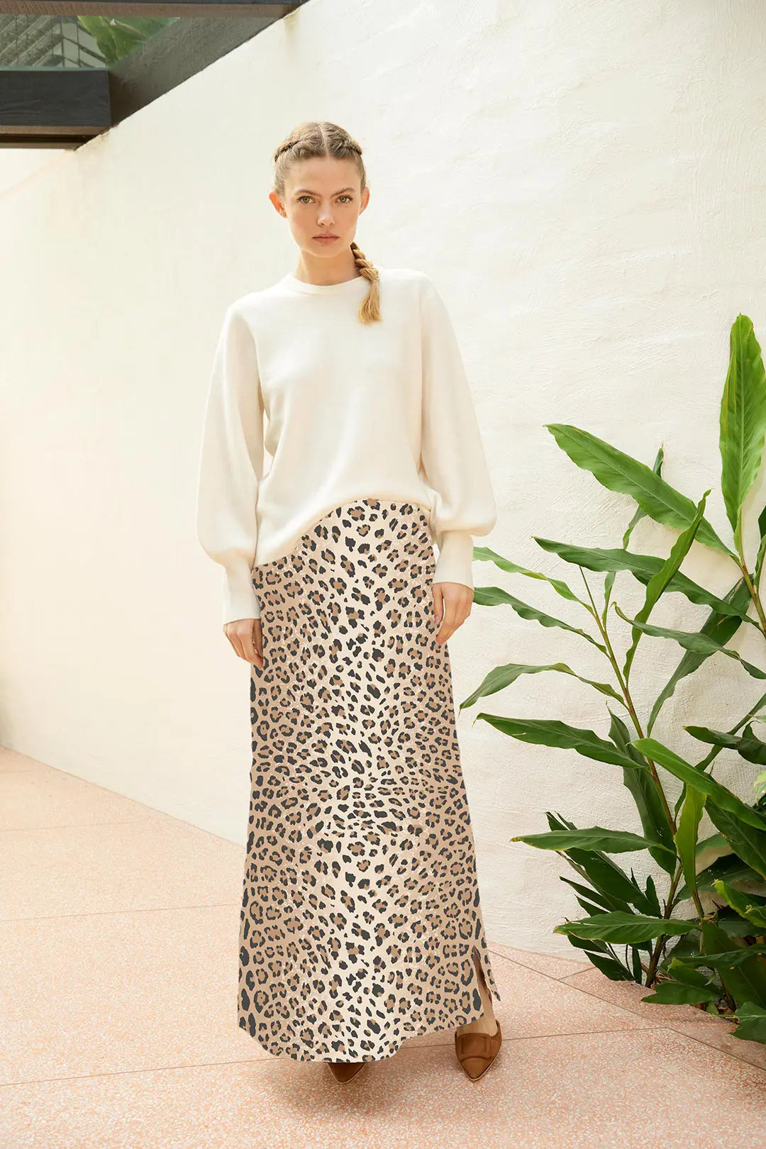 Sylvie Leopard Skirt