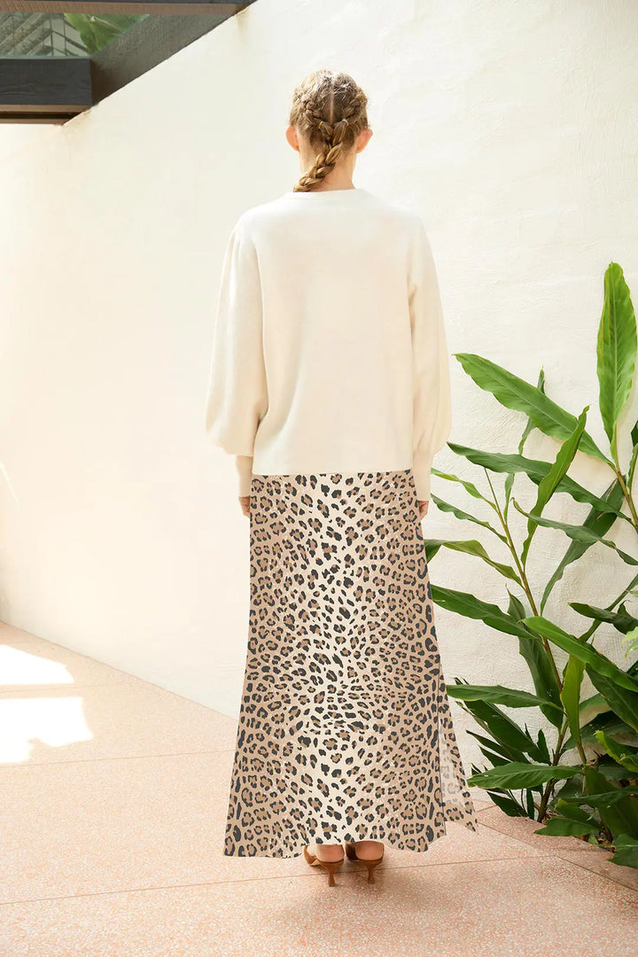 Sylvie Leopard Skirt