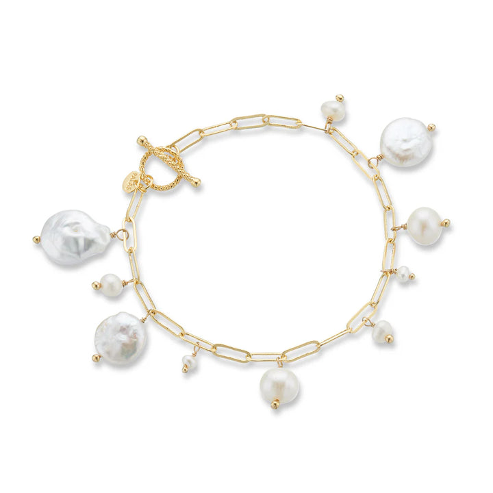 Ocean Treasures Fine Pearl Charm Bracelet