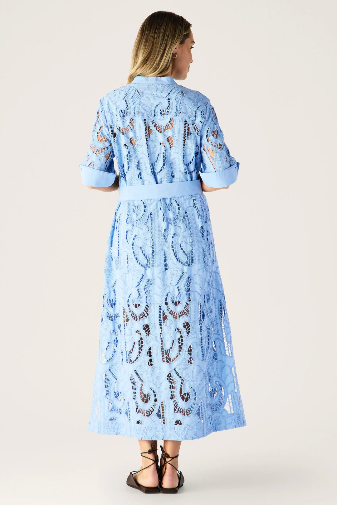 MOS The Label Marbella Shirt Dress Cornflower Blue