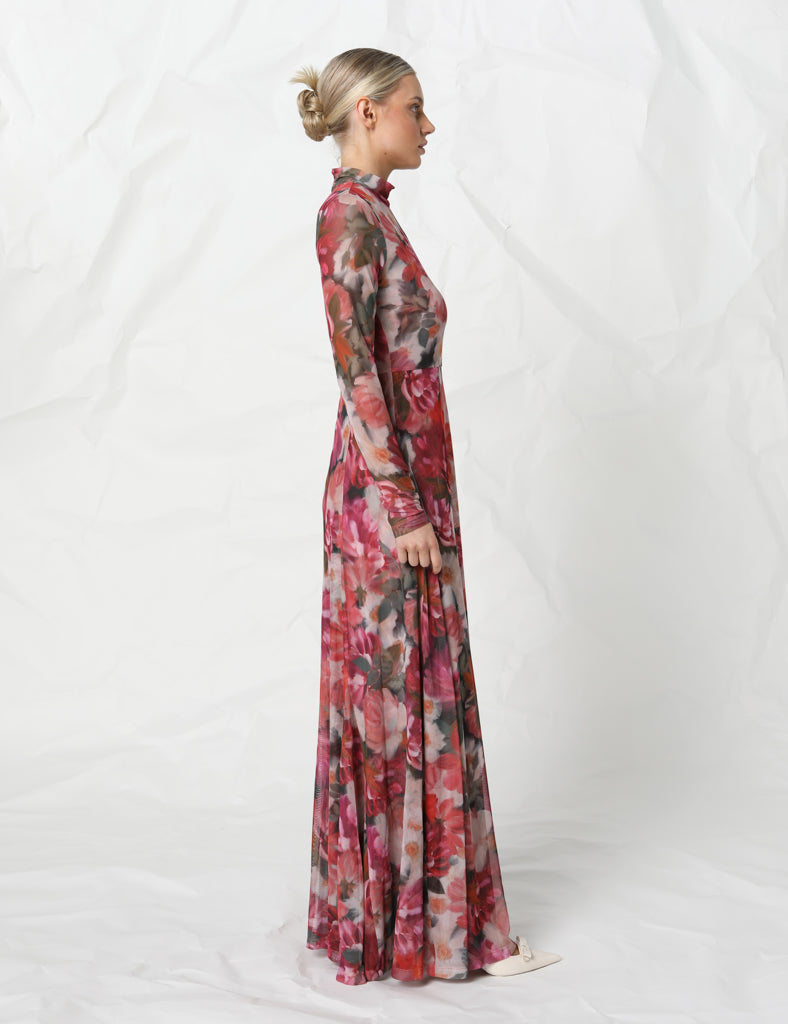 Savannah Mesh Dress - Floral Jewel