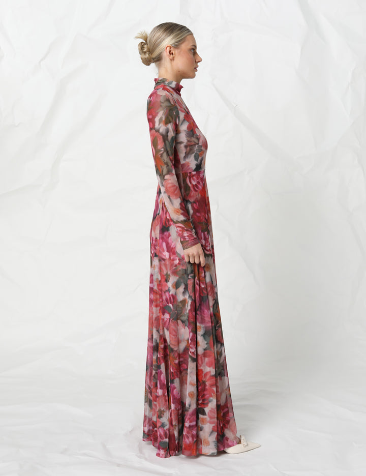 Savannah Mesh Dress - Floral Jewel