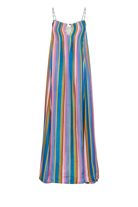 Rainbow Stripe Slip Dress – Seasons Emporium Rainbow Stripe Slip Dress – Seasons Emporium