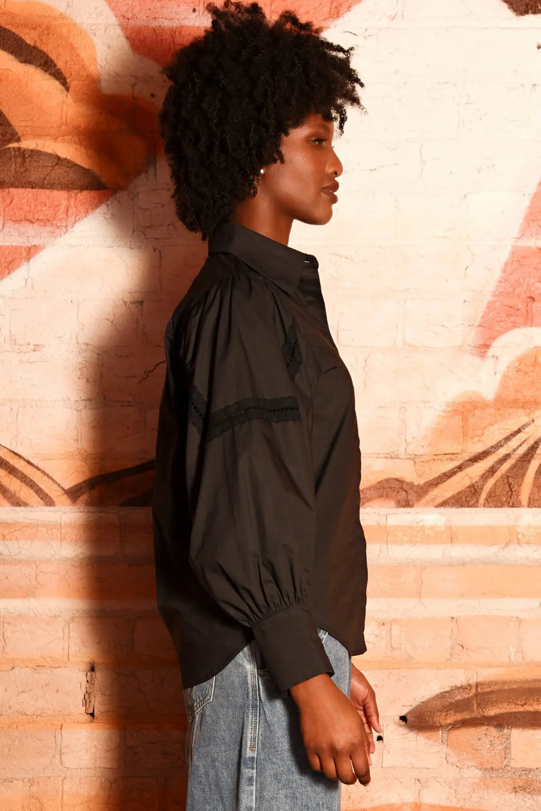 In Lace You Didn't Know Shirt - Black