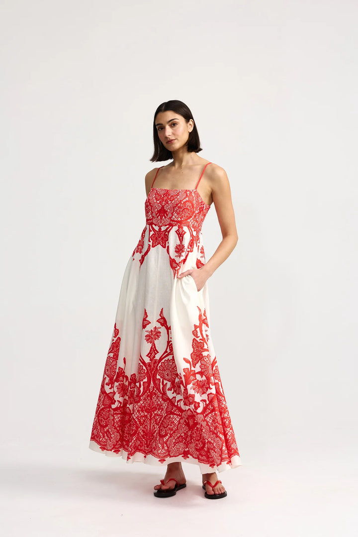 Rue Dress - Ruby Antique