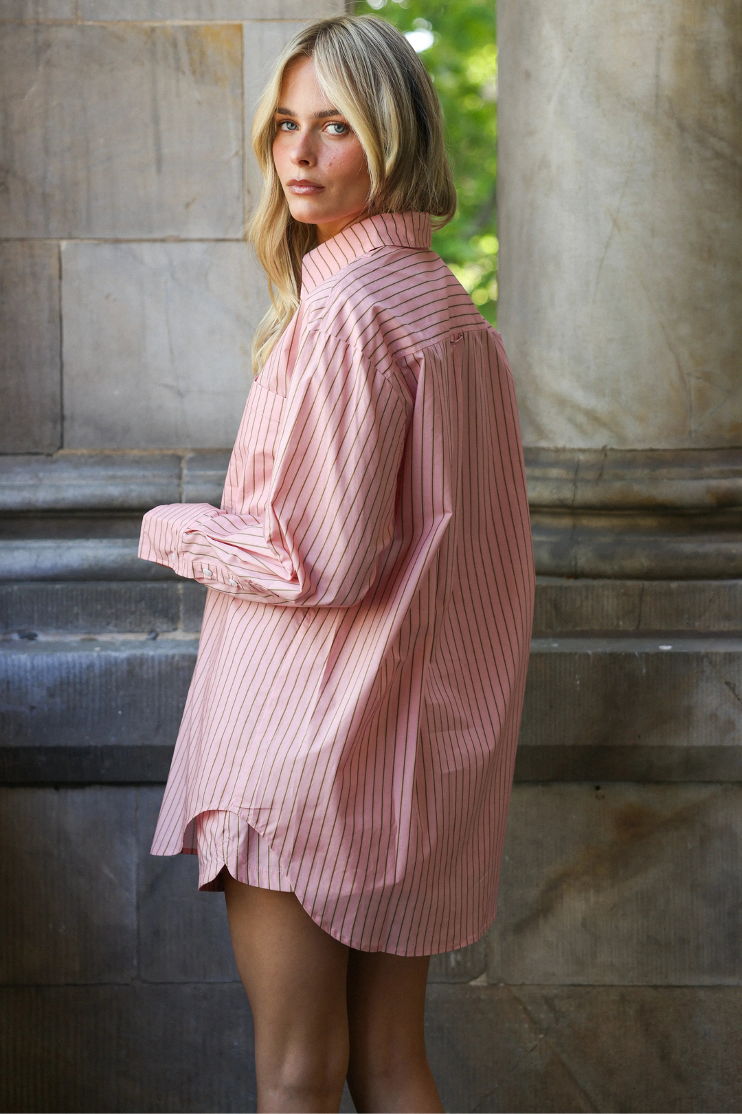 Buddy Shirt - Tea Rose Stripe
