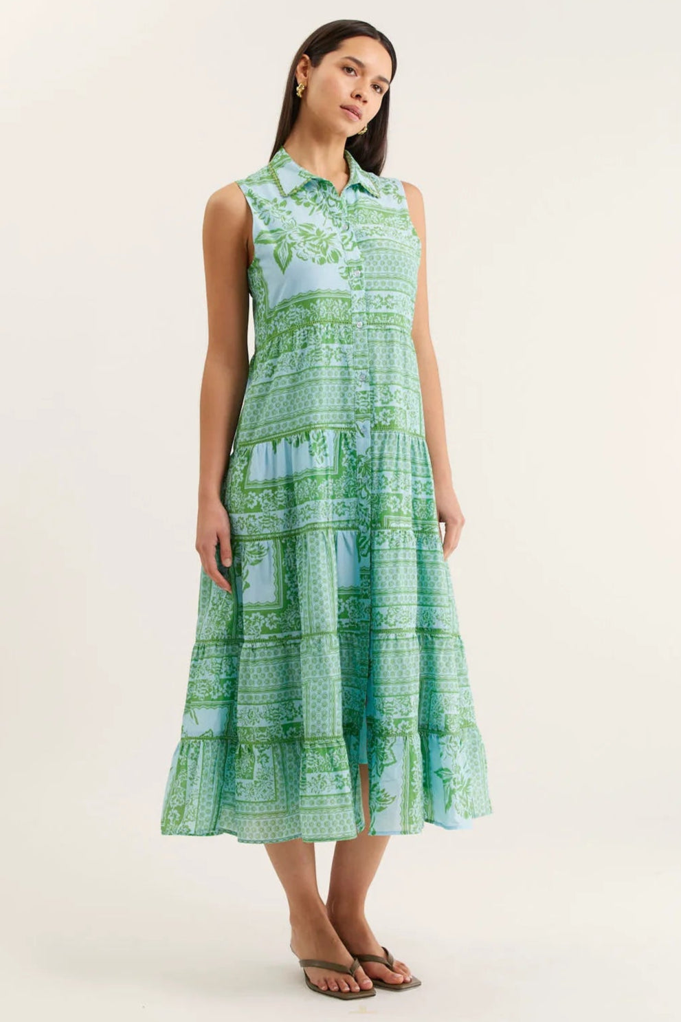 Alessandra Marlow Sleeveless Dress Florentine