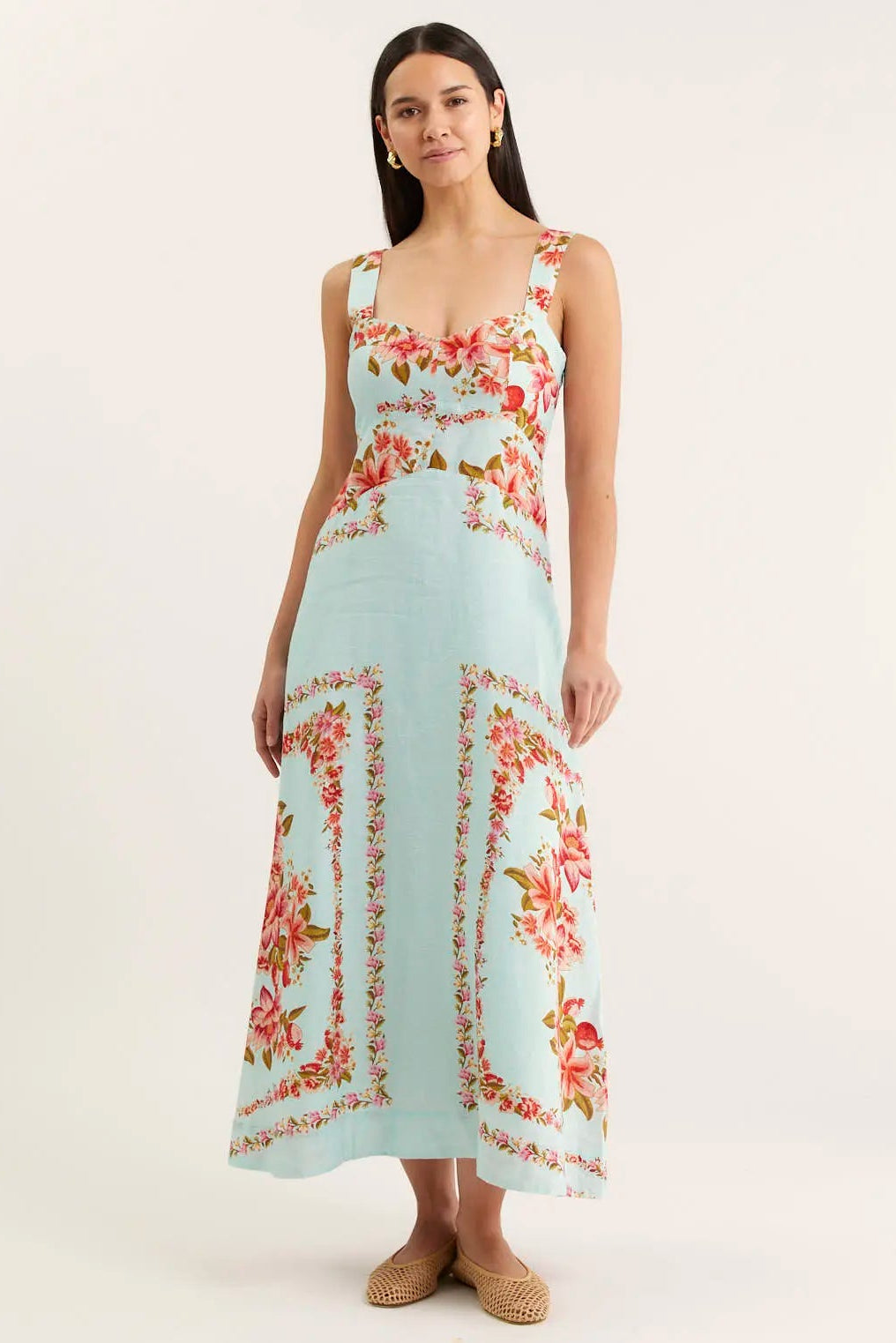 Alessandra Simmie Linen Dress Portofino