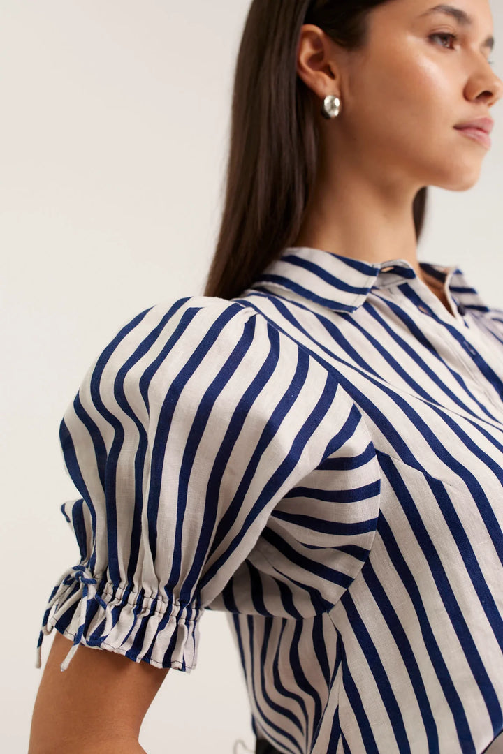 Alessandra Tessa Bretton Shirt Navy White
