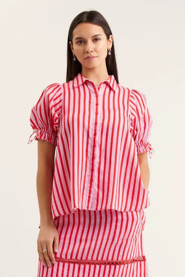 Alessandra Tessa Bretton Shirt Pink Red