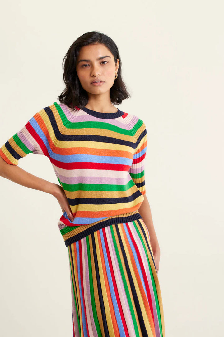 Avenue Lurex Top - Rainbow