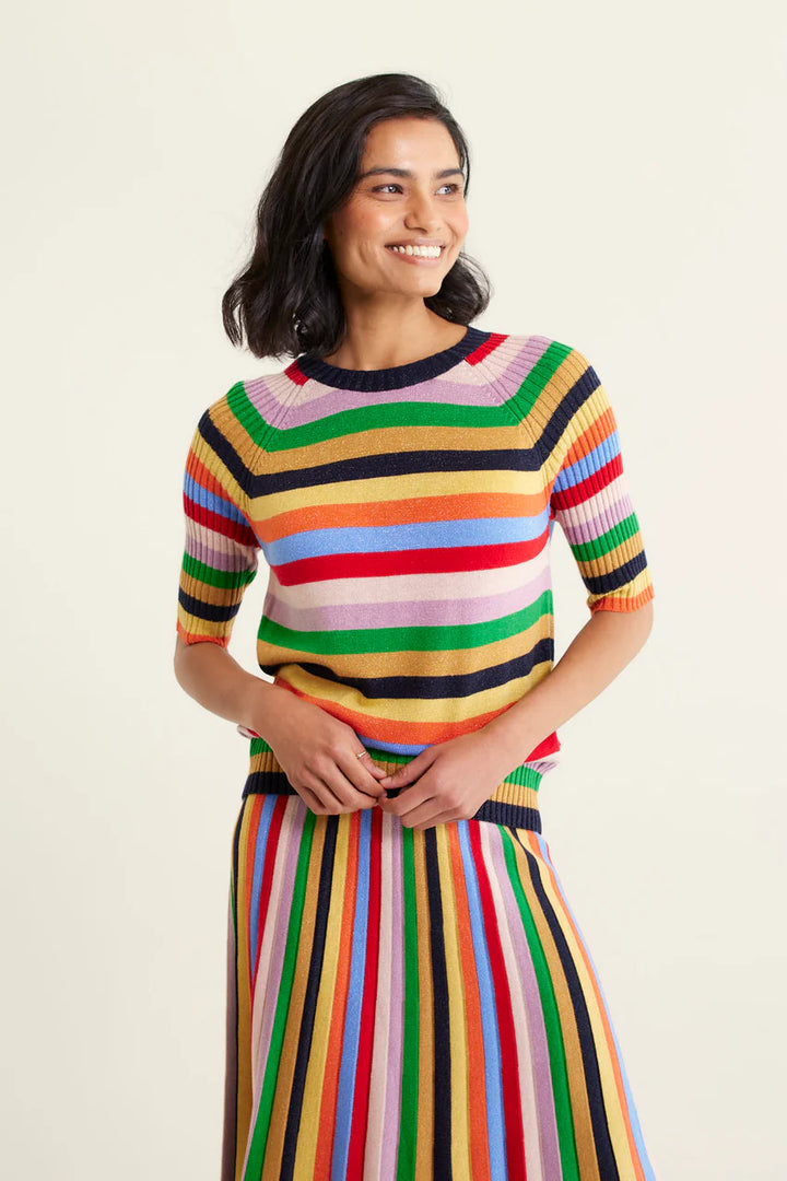 Avenue Lurex Top - Rainbow