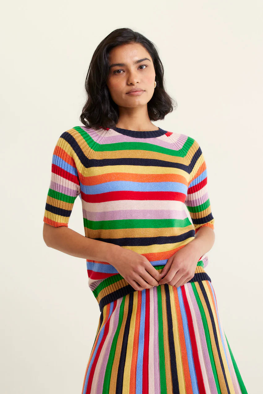 Avenue Lurex Top - Rainbow