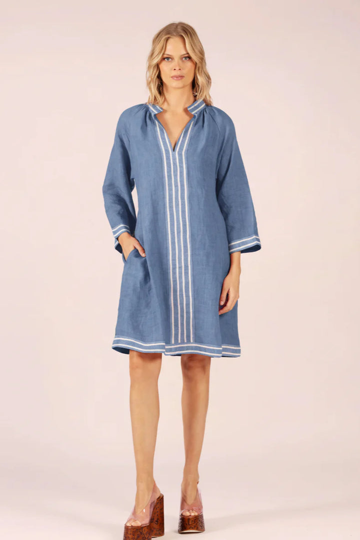 Allegra Linen Dress - Corn